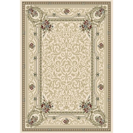 Dynamic Rugs Ancient Garden 5 ft. 3 in. x 7 ft. 7 in. 57091-6464 Rug - Ivory AN69570916464